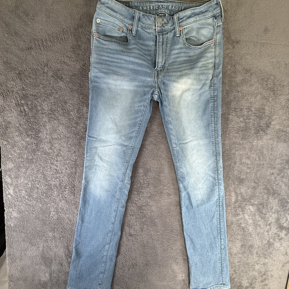 American Eagle Outfitters Slim fit Men's Jeans Light Wash Stretch 32x34